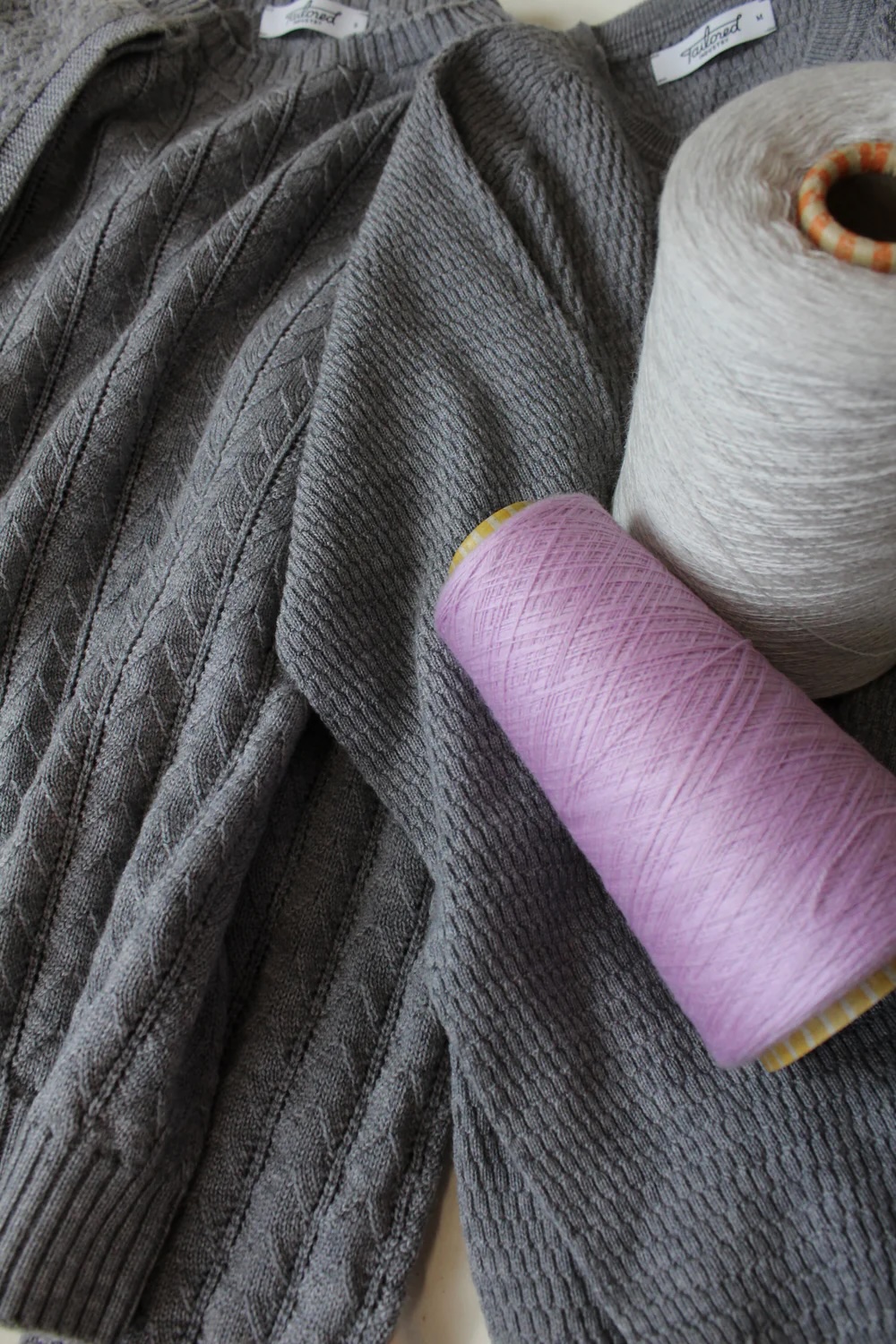 Luxury yarns close up